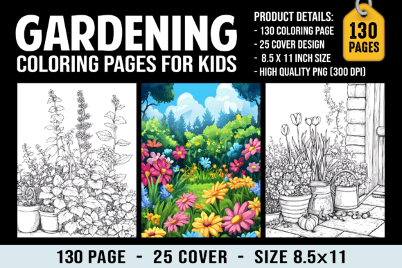 130 Gardening Coloring Pages for Kids