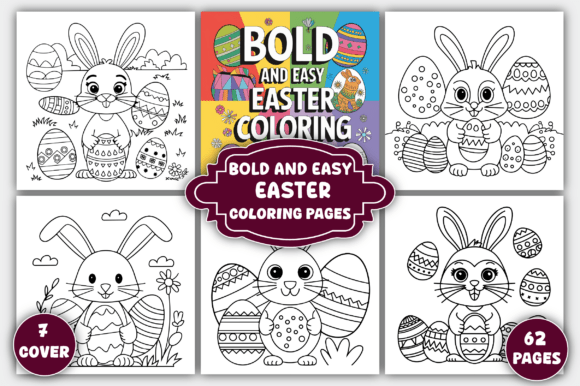 Bold and Easy Easter Coloring Pages