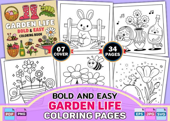 Bold Easy Little Garden Coloring Book: A Versatile Tool for Creativity and Business