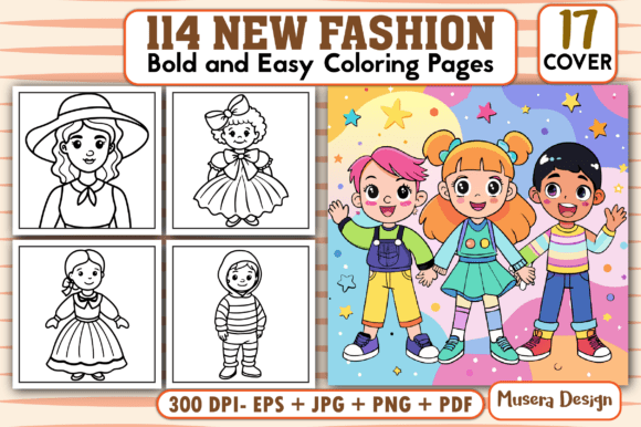 Bold Easy New Fashion Coloring Pages