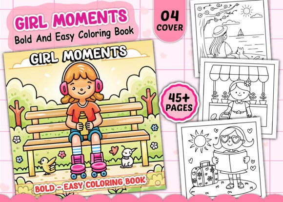 Cozy Girl Moments Coloring Pages: A Creative Escape for Adults