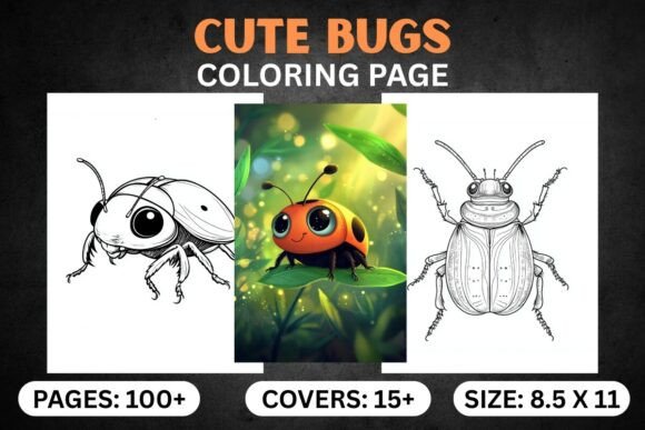 Cute Bugs Coloring Pages for Kids: A Creative and Educational Resource for All Ages