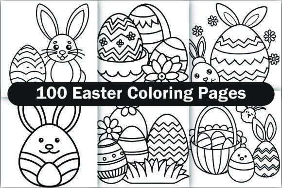 Easter Spring Colorng Pages for Creative Projects