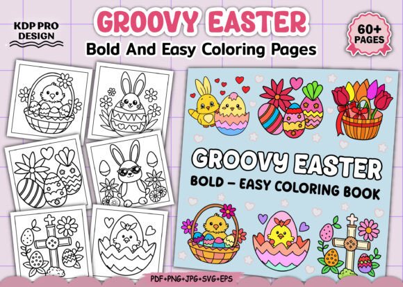 Groovy Easter Coloring Pages: A Creative Escape for All Skill Levels