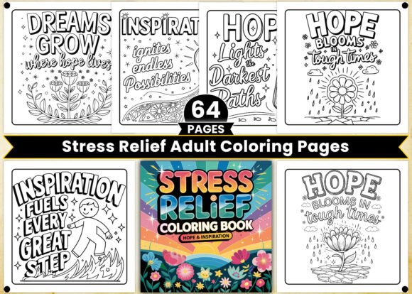 Hope Inspiration Adult Coloring Pages