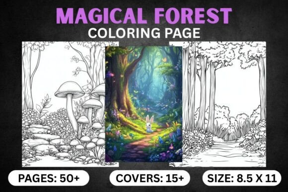 Magical Forest Coloring Book