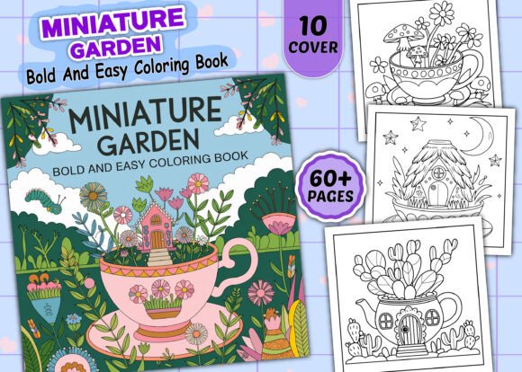 Miniature Garden Bold Easy Coloring Page: A Creative Tool for Modern Creators and Entrepreneurs