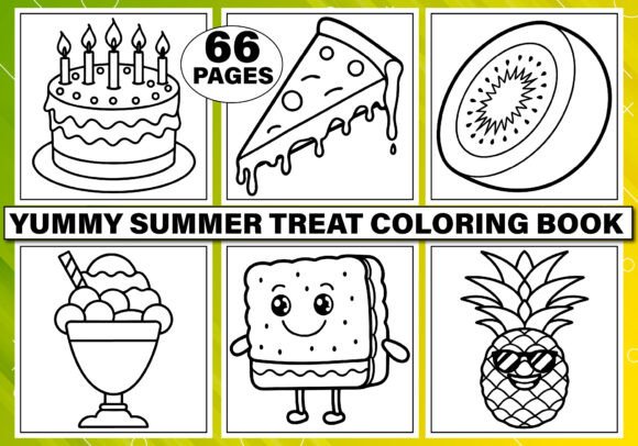 Yummy Summer Treats Coloring Pages for Kids: A Creative Resource for Educators and Publishers
